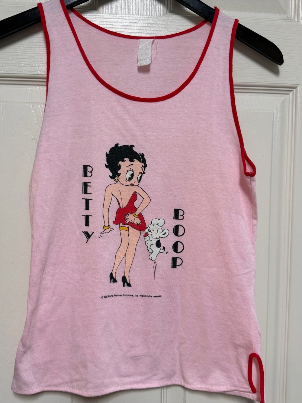 Vintage Betty Boop Pink Tank Top